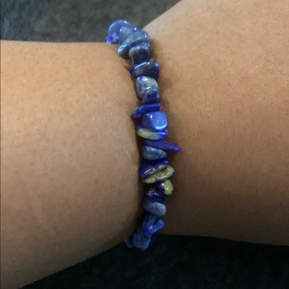 Blue Natural Lapis Lazuli Stone Bracelet